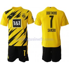 Maillot de Foot Borussia Dortmund Jadon Sancho 7 Domicile 2020-21 - Enfant